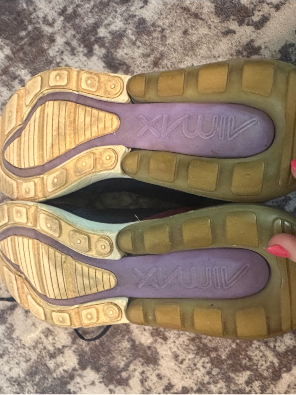 Nike Women’s Air Max 270 — Navy with Burgundy Accents - Picture 8 of 9